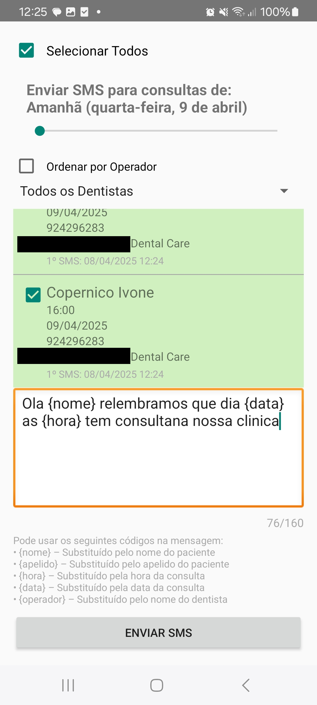 Lista de Consultas